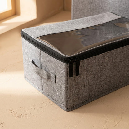 Stepcase™ Foldable Transparent Shoe Storage Box, material and detail close-up