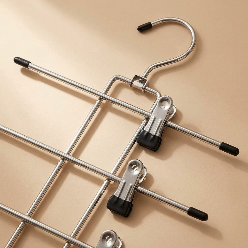 Trimrack™ Multi-Layer Pants Rack Hanger, material and detail close-up