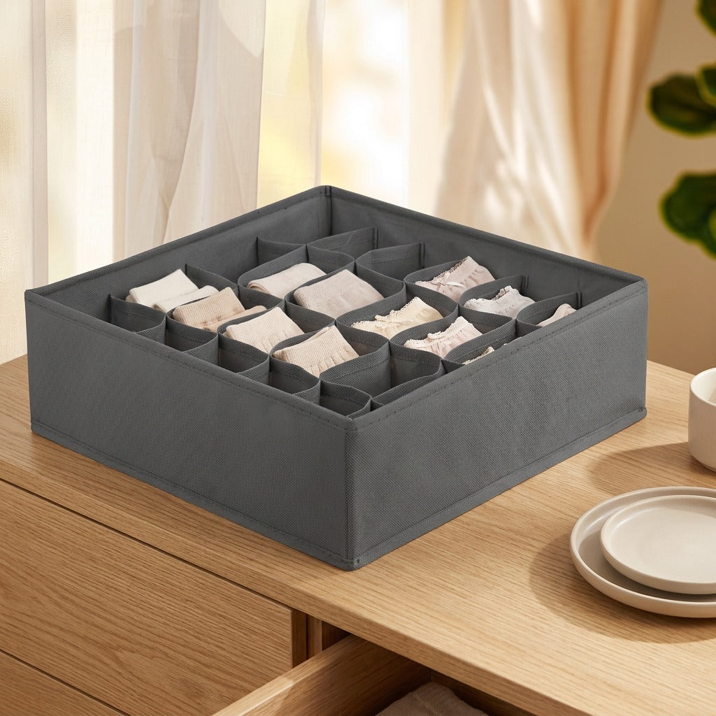 Briefnook™ Non-Woven Fabric Underwear Storage Box, styled close view