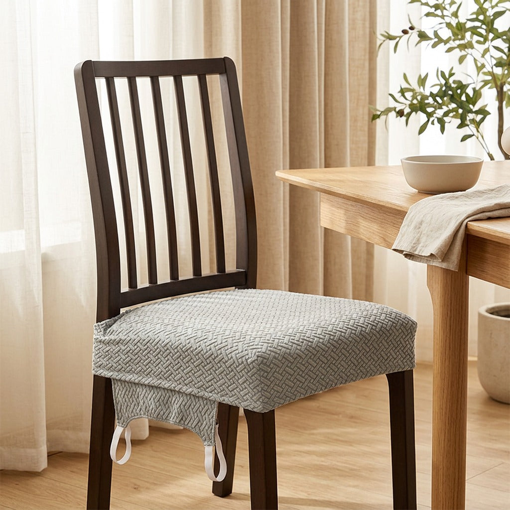 Clasplock™ Double Buckle Chair Cover in a calm home setting