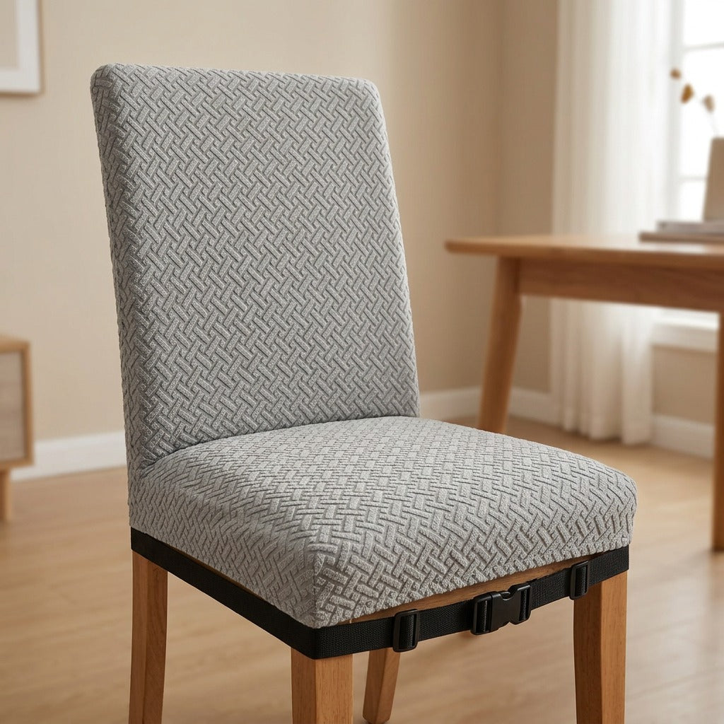 Clasplock™ Double Buckle Chair Cover, styled close view