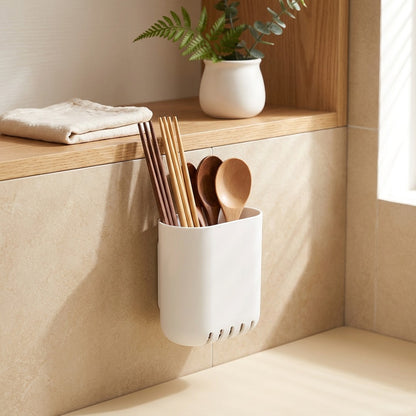 Drainbay™ Wall Mounted Plastic Storage Rack in a calm home setting