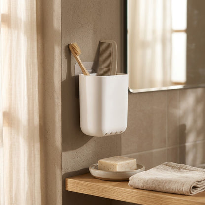 Drainbay™ Wall Mounted Plastic Storage Rack, styled close view