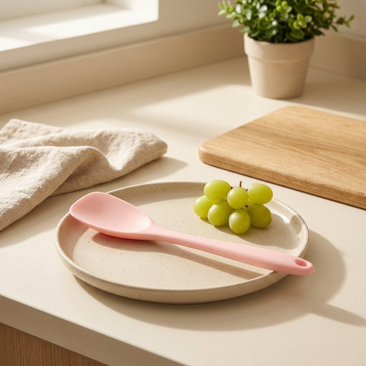 Duckspoon™ Silicone Duck Tongue Spatula in a calm home setting