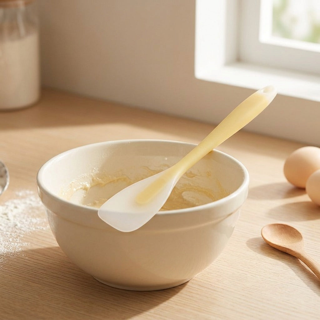 Duckspoon™ Silicone Duck Tongue Spatula, styled close view