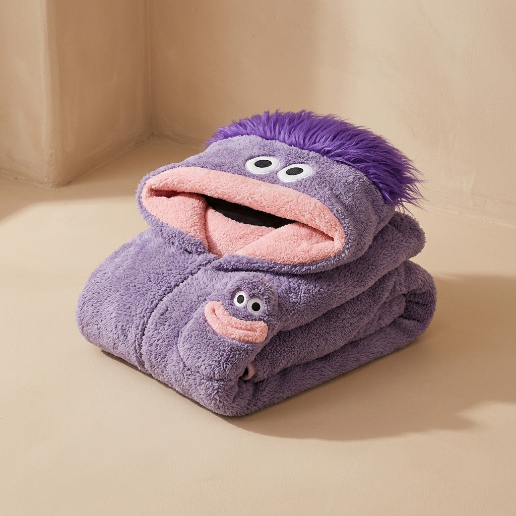Fuzznest™ Couple's Coral Fleece Monster One-Piece Pajama