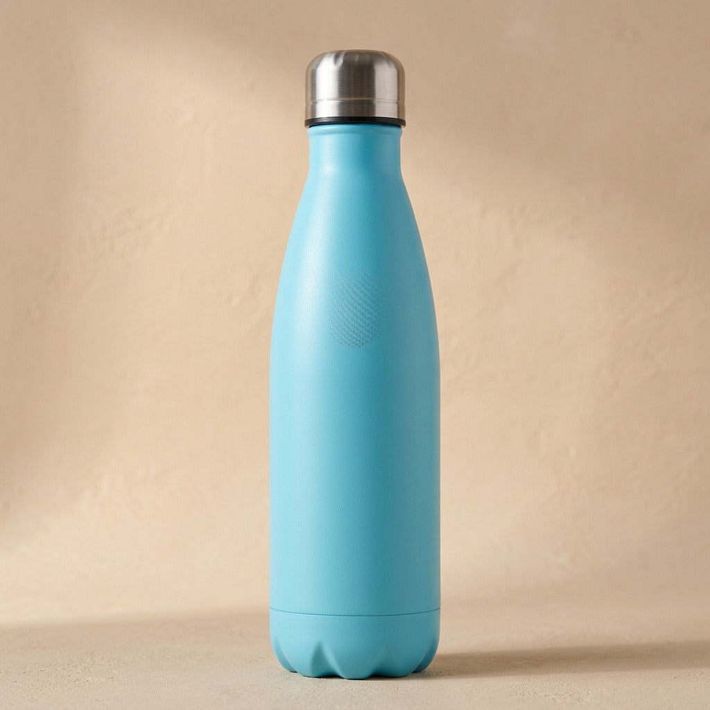 Steelcarry™ 304 Stainless Steel Water Bottle, material and detail close-up