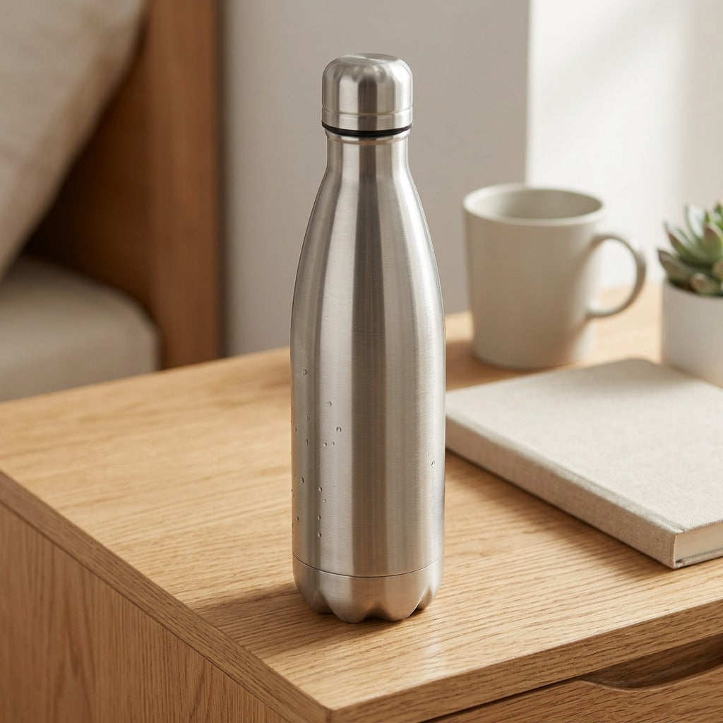 Steelcarry™ 304 Stainless Steel Water Bottle, styled close view