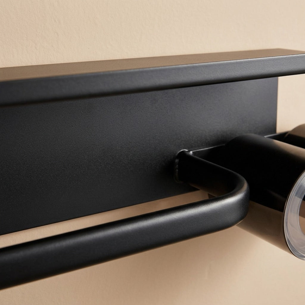 Tidywall™ 304 Stainless Steel Bathroom Storage Rack, material and detail close-up