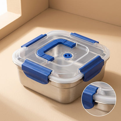 Lidkeep™ Stainless Steel Lunch Box, material and detail close-up