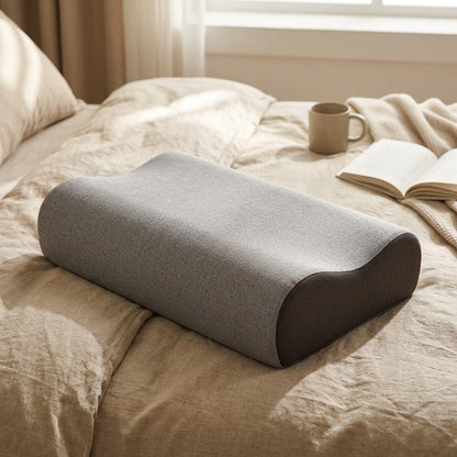 Bamboorest™ Bamboo Fiber Memory Foam Pillow, styled close view
