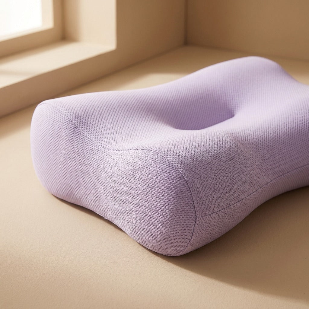 Curvello™ Memory Foam Cervical Pillow, material and detail close-up