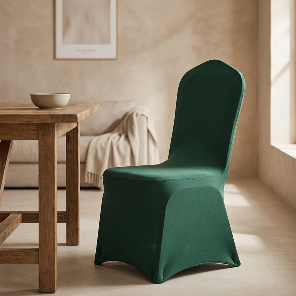 Seatcocoon™ Elastic Full-Cover Chair Cover with Footrest, styled close view