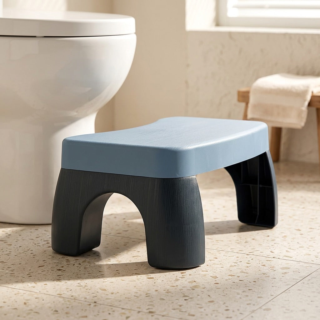 Footwell™ Toilet Stool Footrest, styled close view