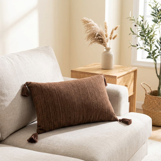 Maillow™ Maillard Throw Pillow and Lumbar Covers in a calm home setting