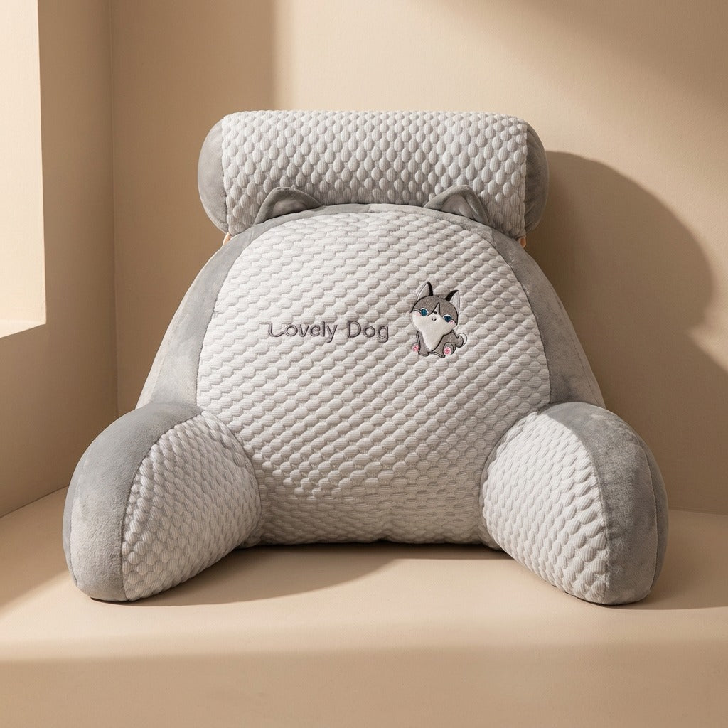 Plushrest™ Plush Lumbar Support Backrest Pillow