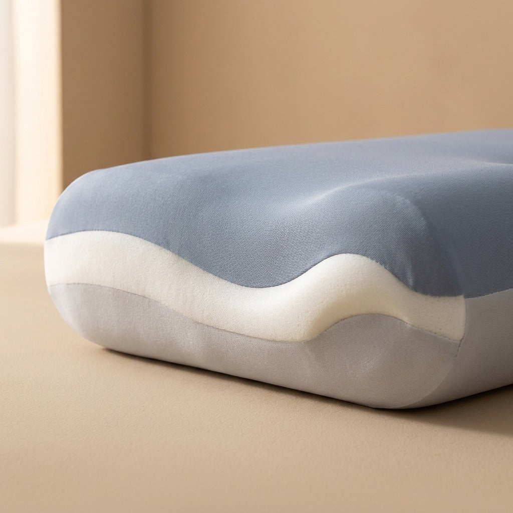 Rebounde™ Memory Foam Cervical Pillow, material and detail close-up