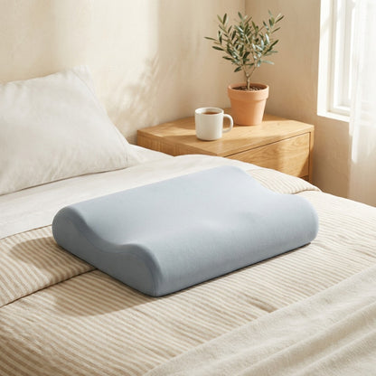 Rebounde™ Memory Foam Cervical Pillow in a calm home setting