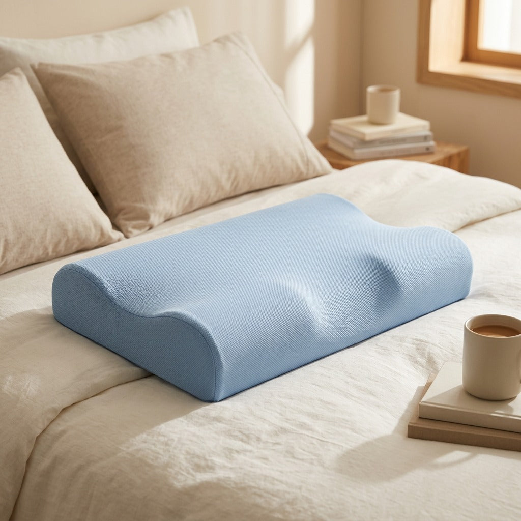 Rebounde™ Memory Foam Cervical Pillow, styled close view
