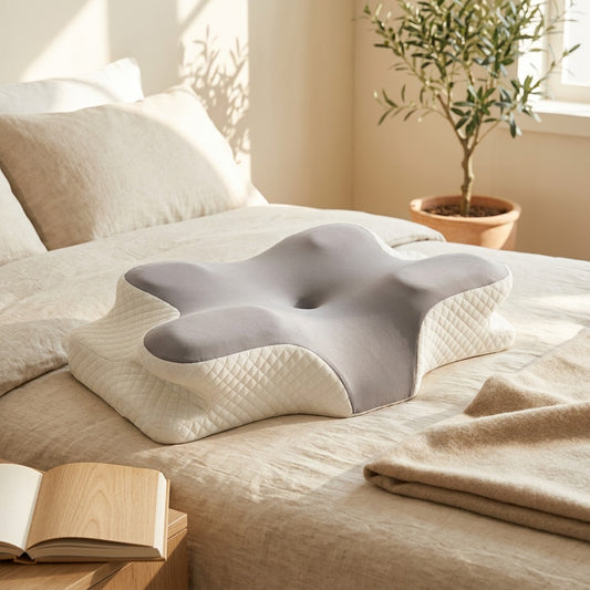 Restledge™ Memory Foam Cervical Pillow in a calm home setting