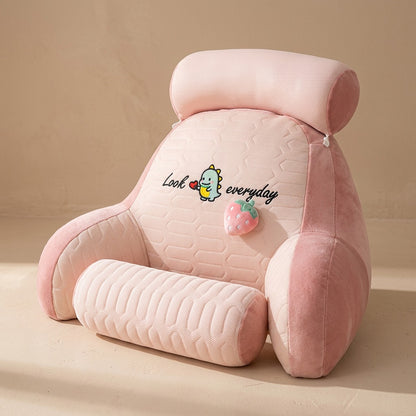 Silkloft™ Ice Silk Lumbar Support Cushion, material and detail close-up