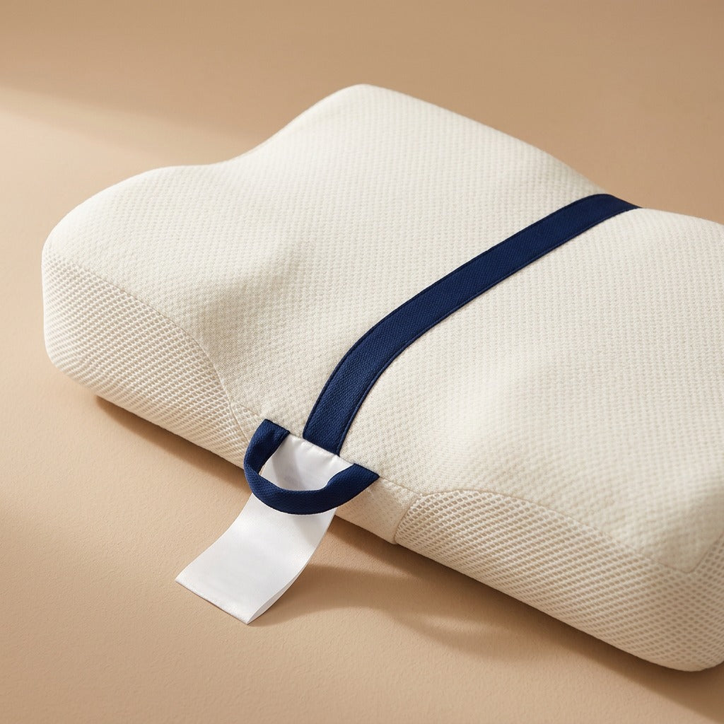 Sloft™ Slow Rebound Memory Foam Cervical Pillow, material and detail close-up