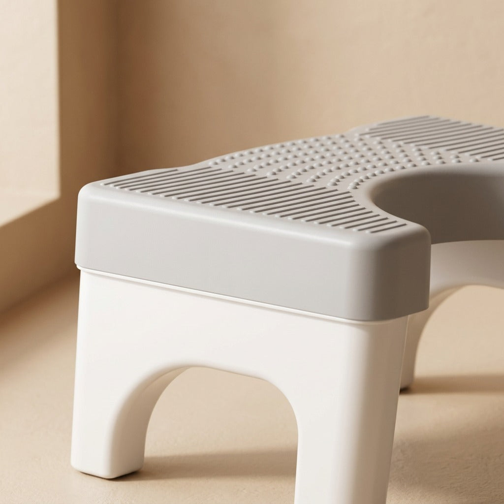 Squattle™ Foot Pedal Squat Stool, material and detail close-up