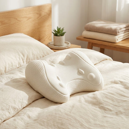 Upliftnest™ U-Shaped Neck Support Pillow in a calm home setting
