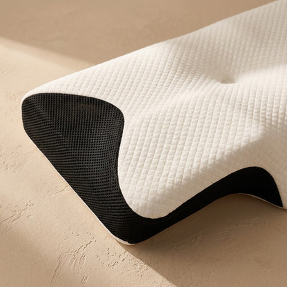 Wingcurve™ Butterfly Memory Foam Pillow, material and detail close-up
