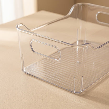 Clearstow™ Transparent PET Plastic Storage Box, material and detail close-up