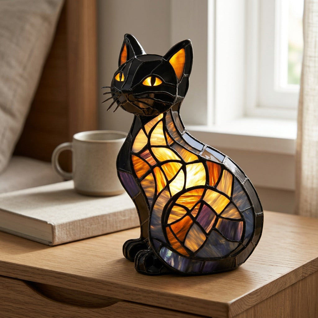 Faunaglow™ Resin Animal LED Night Light Ornament, styled close view