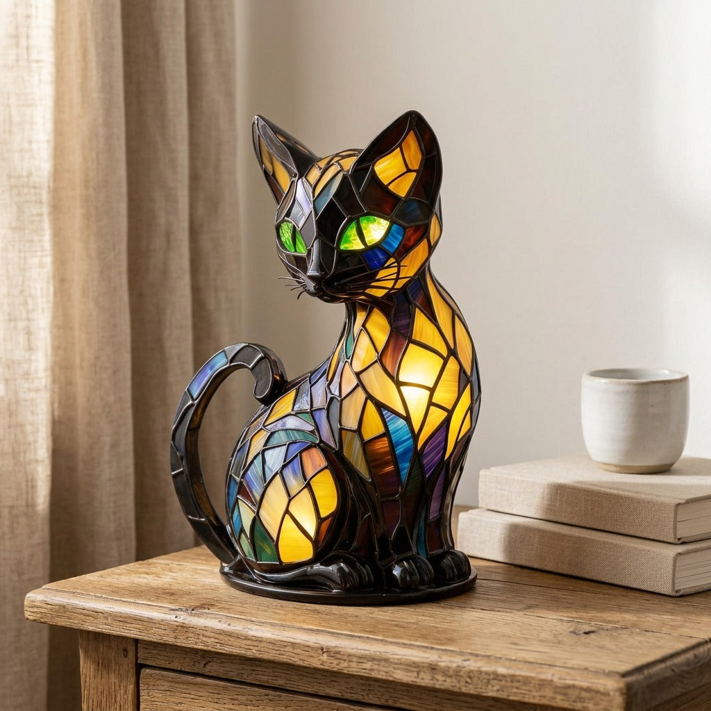 Glowcritter™ Luminous Resin Animal Night Light Ornament, styled close view