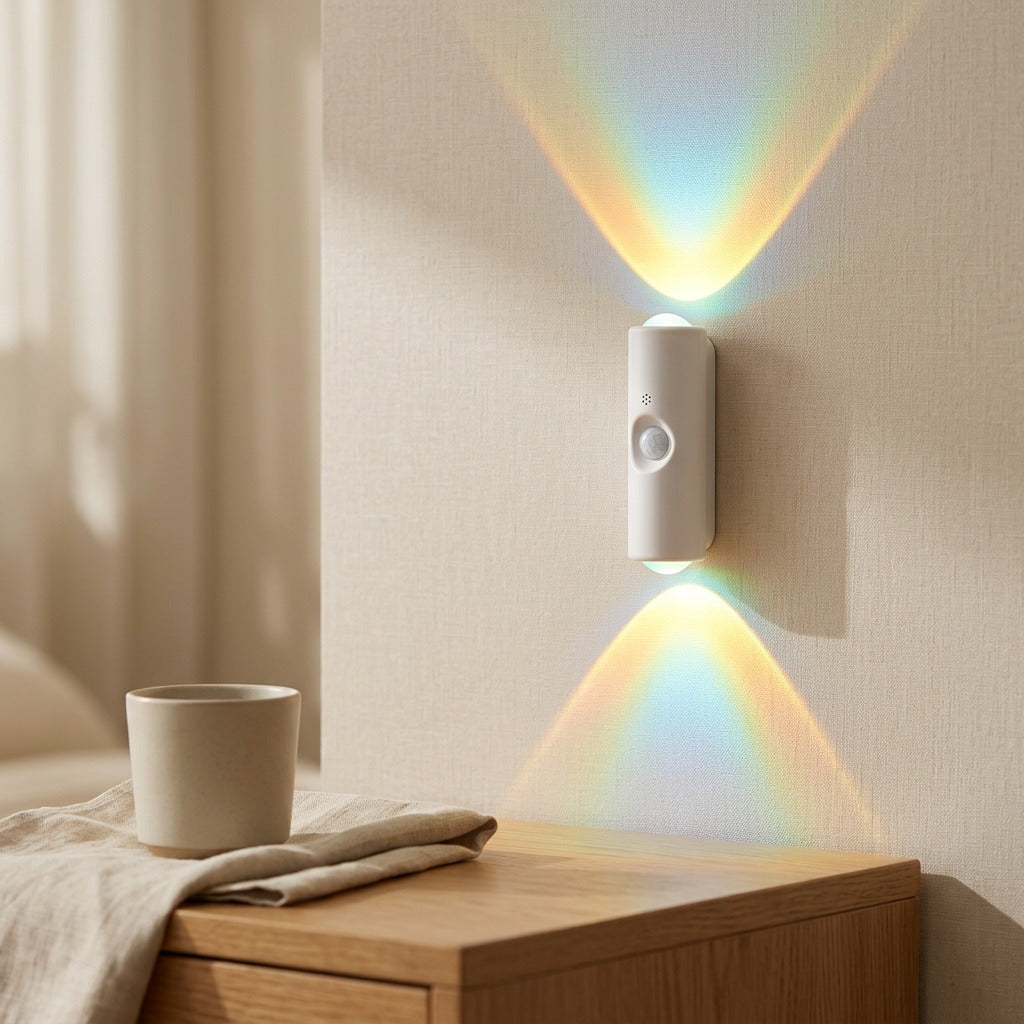 Glowmew™ Human Body Sensor Cat-Eye Night Light, styled close view