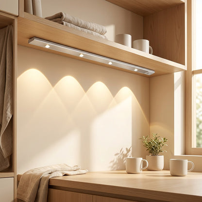 Furlume™ Cat Eye Sensor Light Strip in a calm home setting