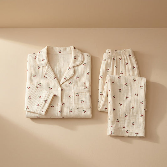 Gauzeloft™ Pure Cotton Double-Layer Gauze Pajama Set
