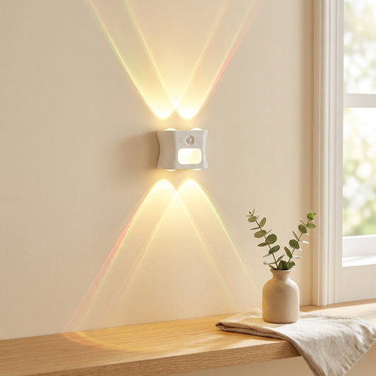 Glowdrift™ Motion Sensor Night Light in a calm home setting