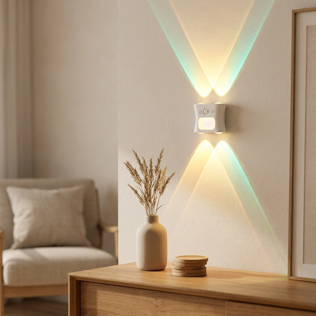 Glowdrift™ Motion Sensor Night Light, styled close view