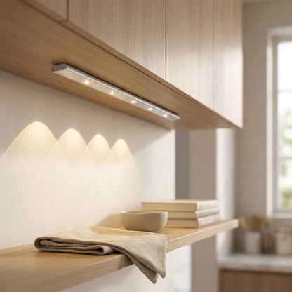 Motionbeam™ Wireless Human Body Sensor LED Cabinet Light, styled close view