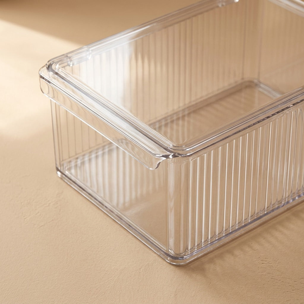 Keepset™ PET Desktop Storage Box, material and detail close-up