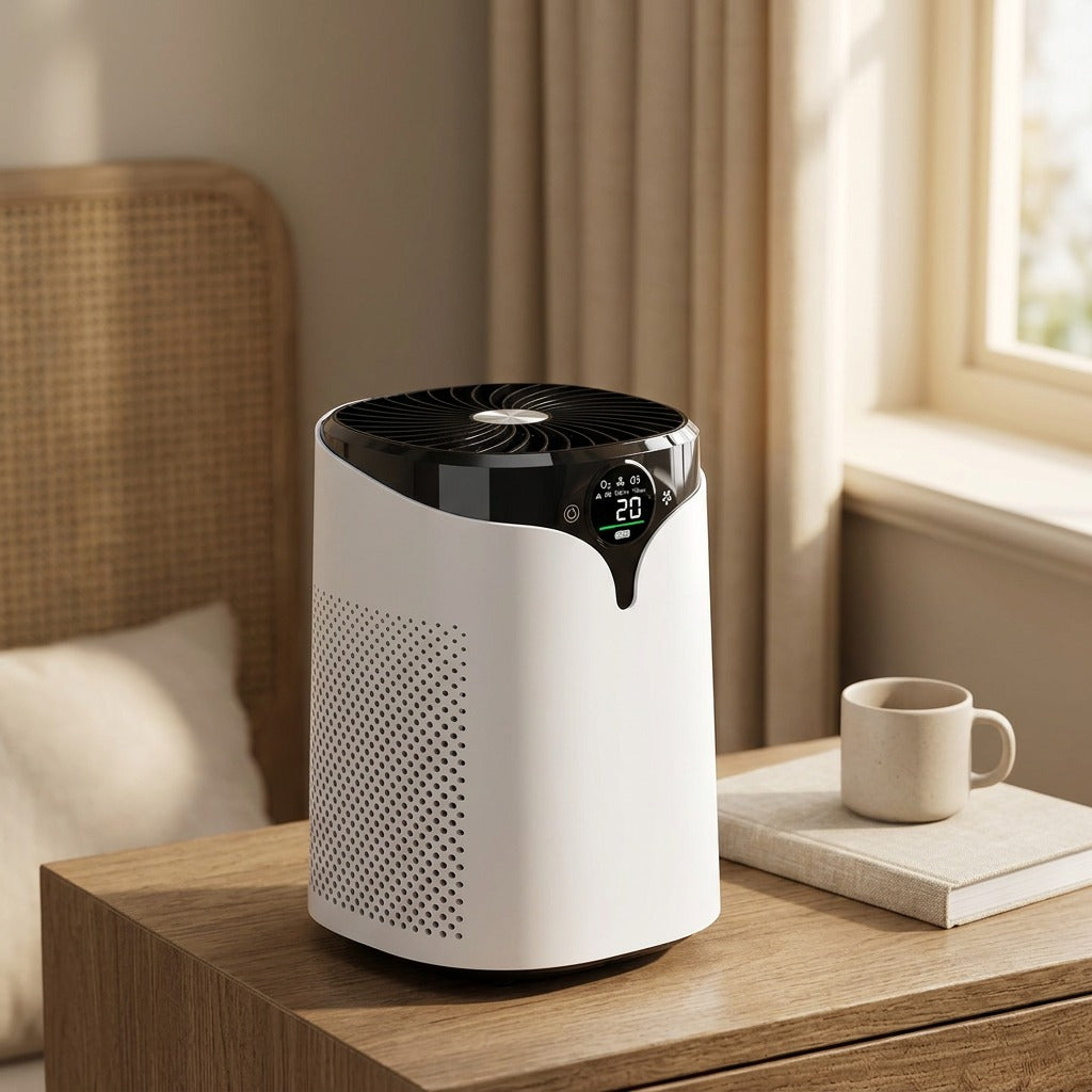 Ionwell™ Desktop Negative Ion Air Purifier, styled close view