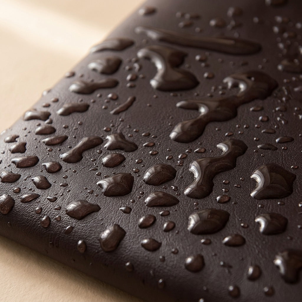 Leathcove™ Waterproof PU Leather Seat Cover, material and detail close-up