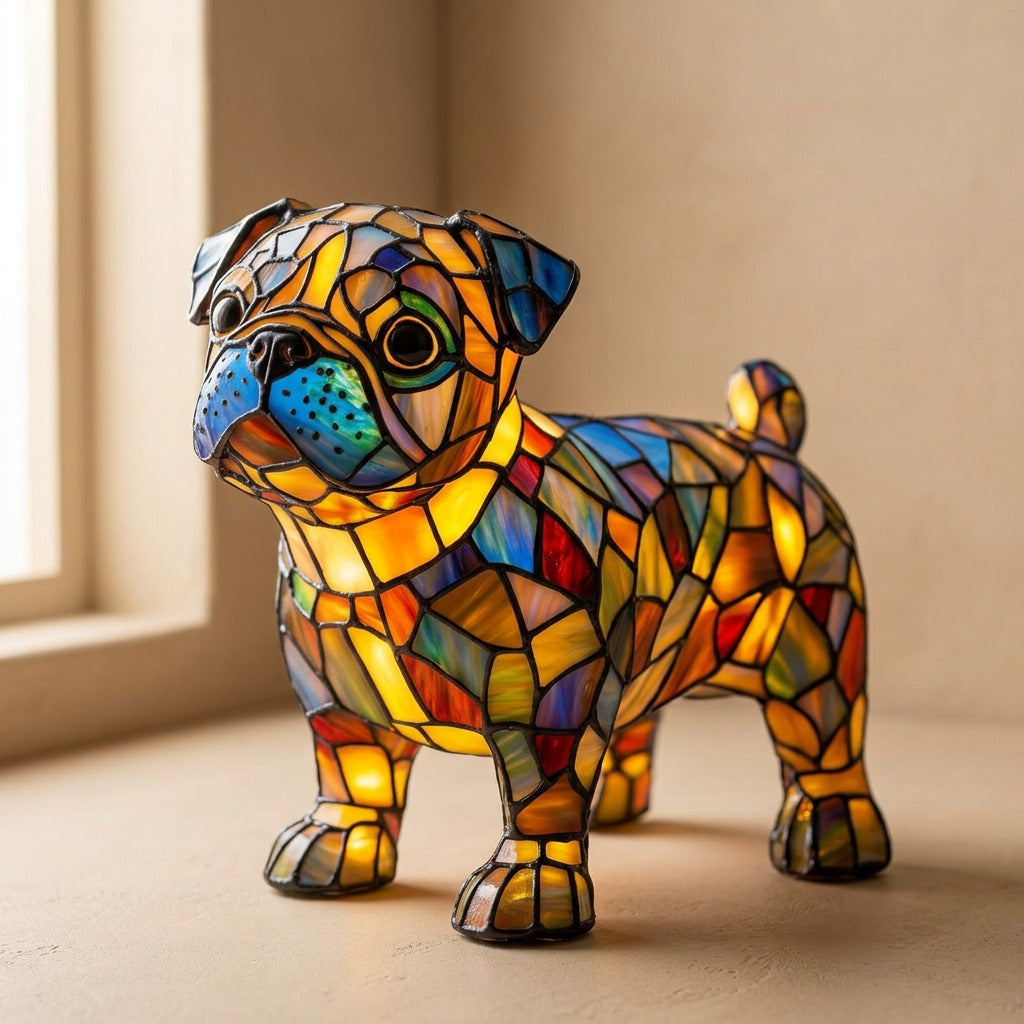 Lumenpaw™ Resin Animal Night Light, material and detail close-up