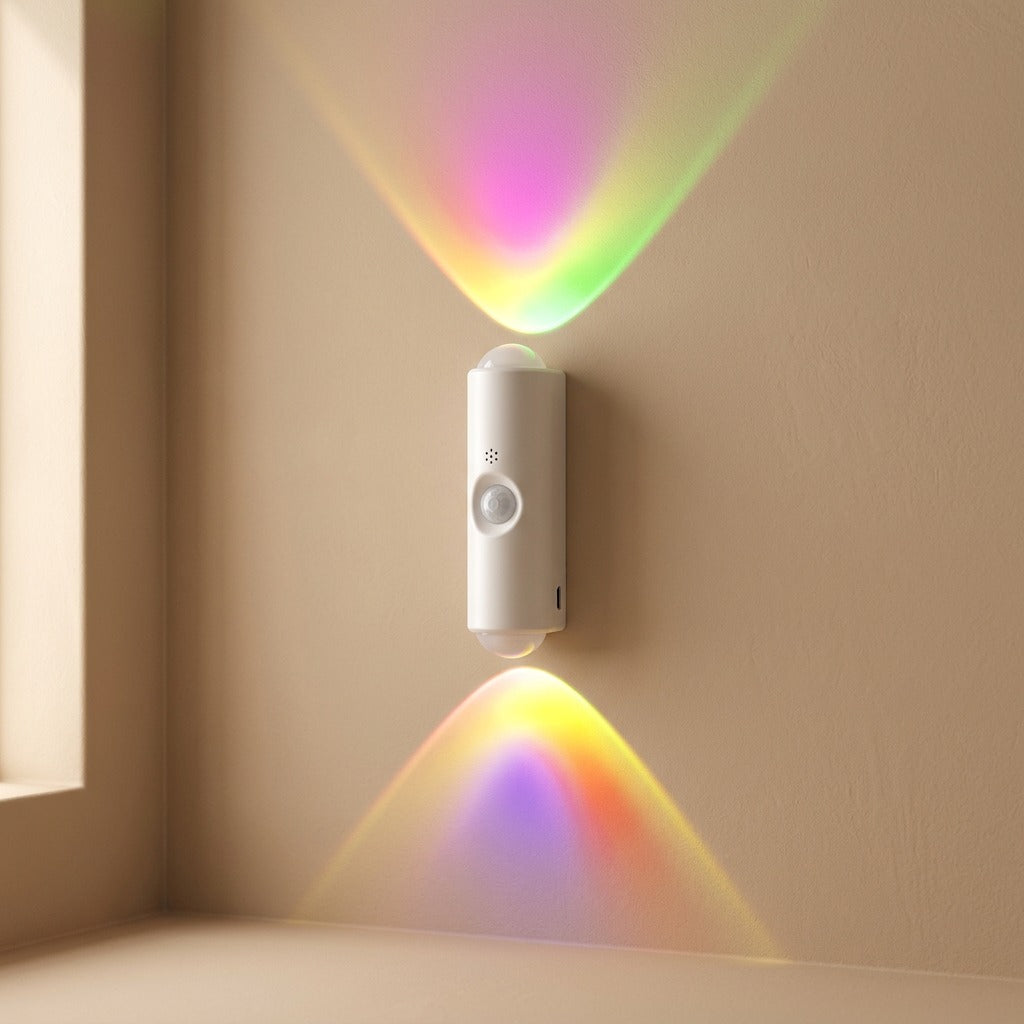 Nookglint™ Double-Headed Cat-Eye Motion Sensor Wall Light