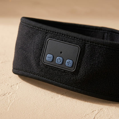 Bandtune™ Bluetooth Yoga Headband Sleep Mask, material and detail close-up
