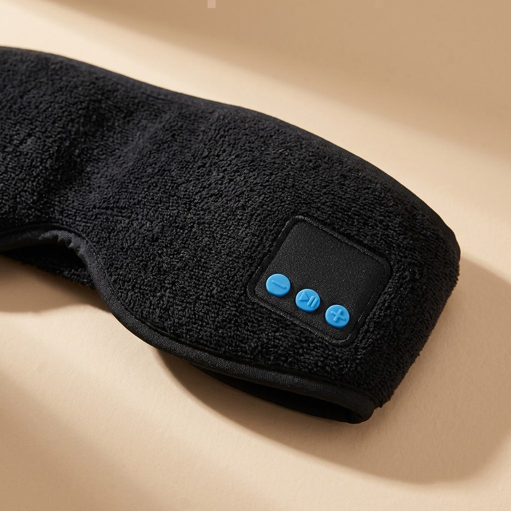 Dozeband™ Bluetooth Eye Mask Headband, material and detail close-up
