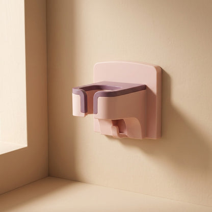 Dryhold™ Punch-Free Wall Mounted Hair Dryer Holder Rack