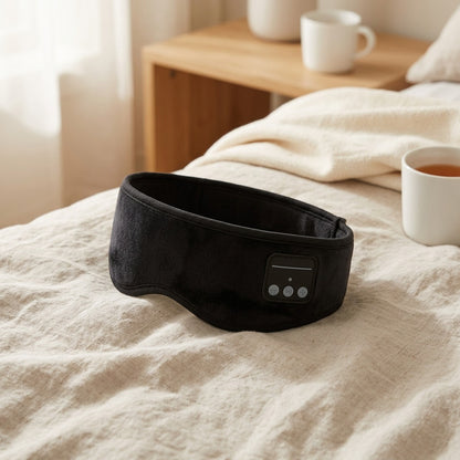 Hushband™ Bluetooth Eye Mask Sports Headband, styled close view