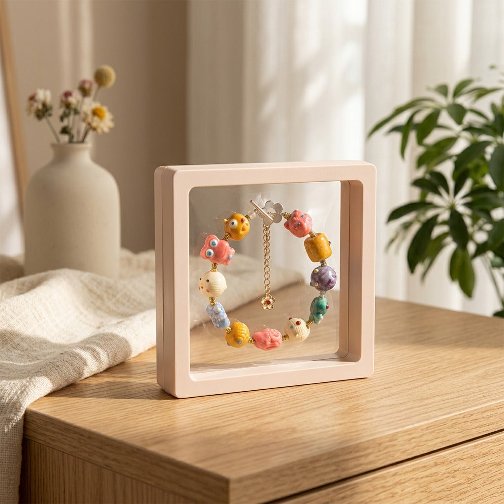 Jewelock™ Plastic Jewelry Packaging Box in a calm home setting