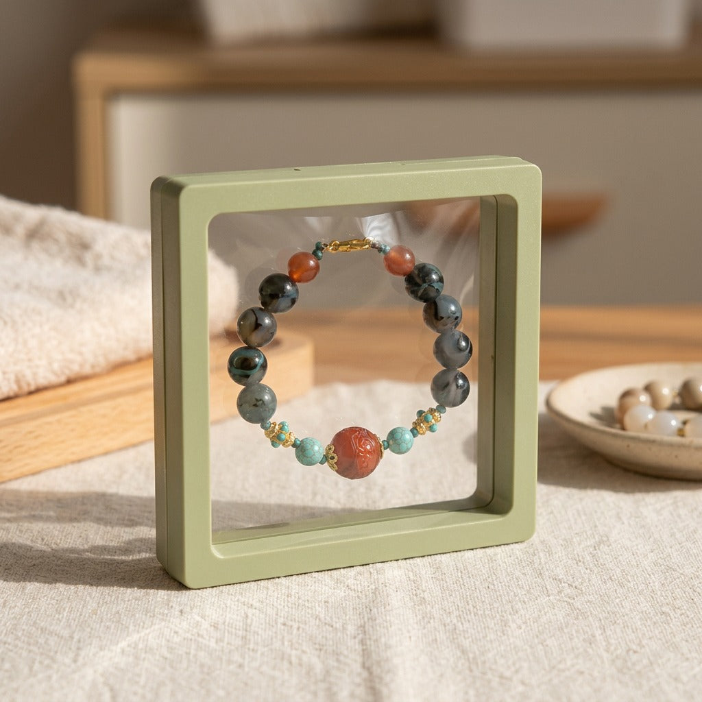 Jewelock™ Plastic Jewelry Packaging Box, styled close view