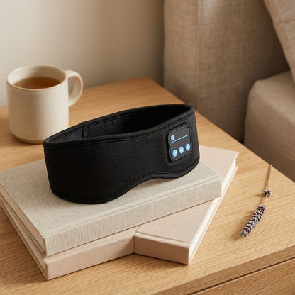 Snoozeloop™ Bluetooth Eye Mask Headband, styled close view